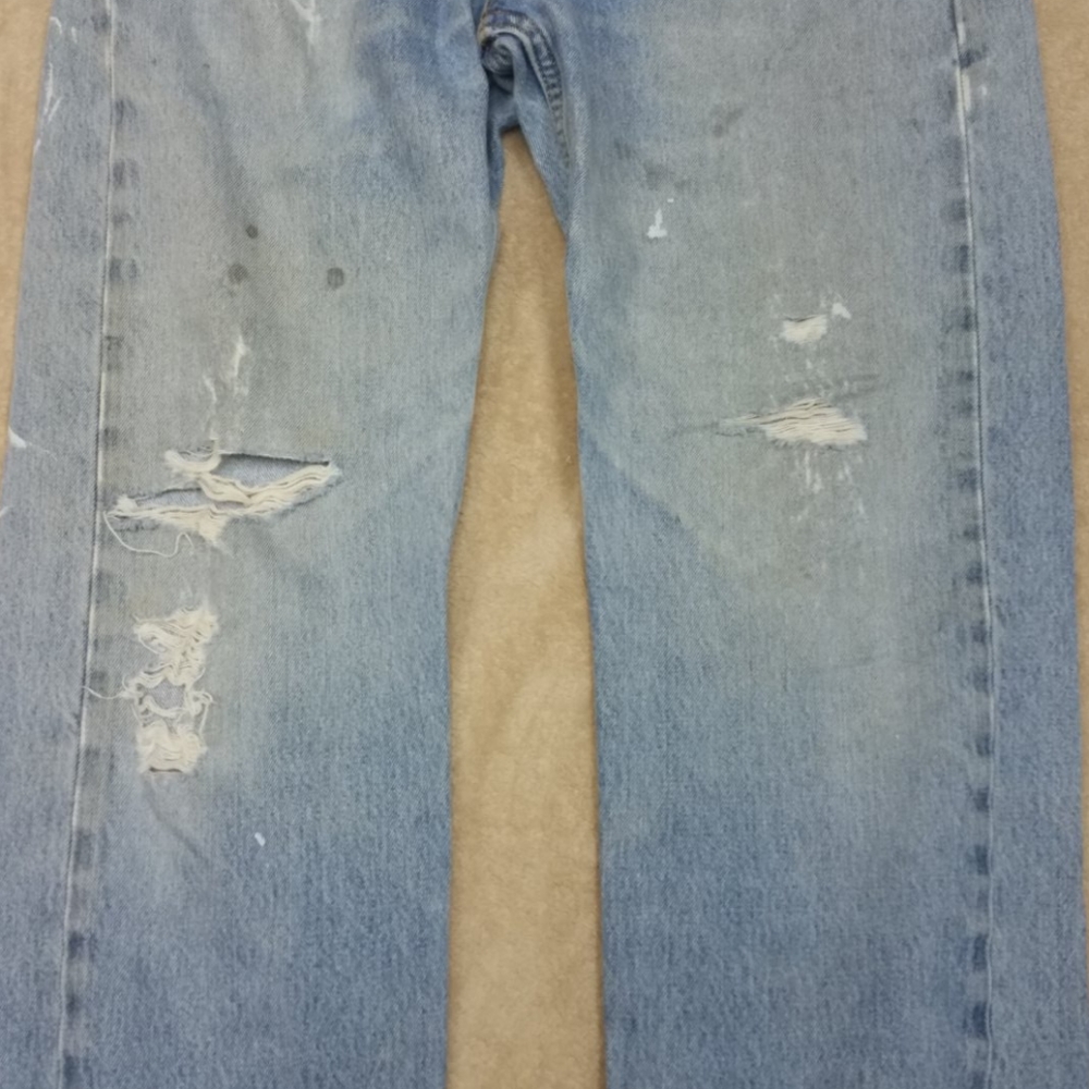 Distressed jeans Levi's Men Relaxed 33x32 - Picture 3 of 8